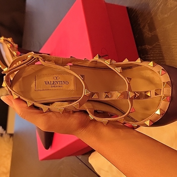 RARE Limited Edition Matte Purple VALENTINO Rock Stud Heels | Size 9 - Picture 7 of 12